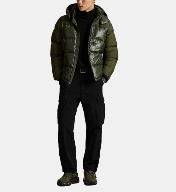 polo ralph lauren - Doudoune brilante Gorham - Vert