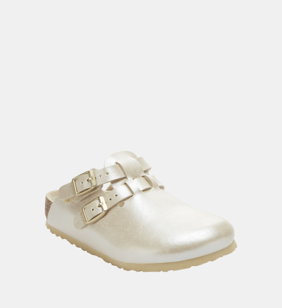 birkenstock - Sabots Kay en cuir - Blanc