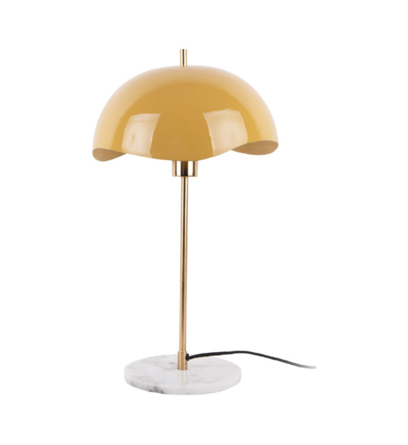 Lampe de table - Waved Dome - Jaune