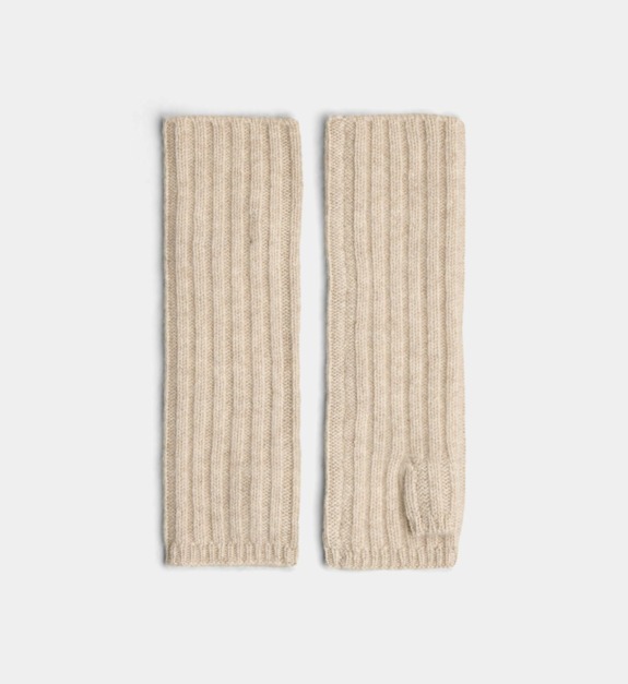 galeries lafayette - Mitaines Sophie M en cachemire - Beige