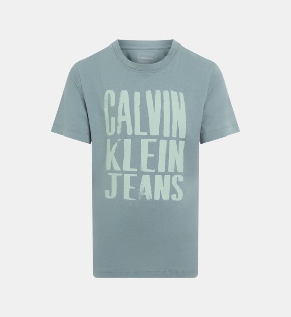 T shirt droit signature en coton