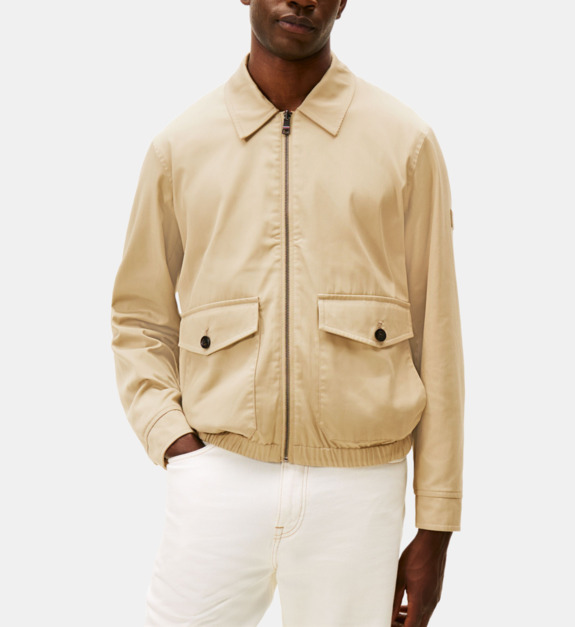 Blouson droit réversible en coton