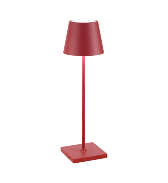 Lampe de table Poldina Pro rouge