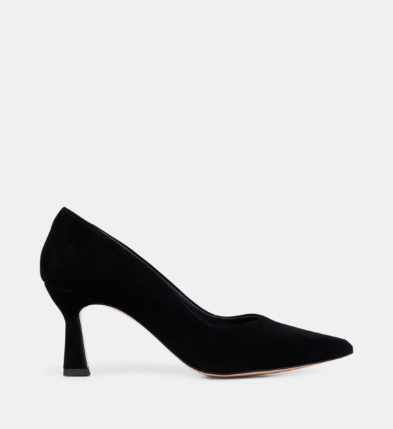 galeries lafayette - Escarpins Rima cuir suede - Noir