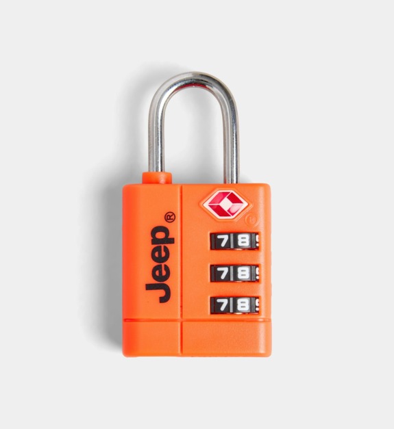 delsey paris - Cadenas à code TSA 3 chiffres JA018C - Orange