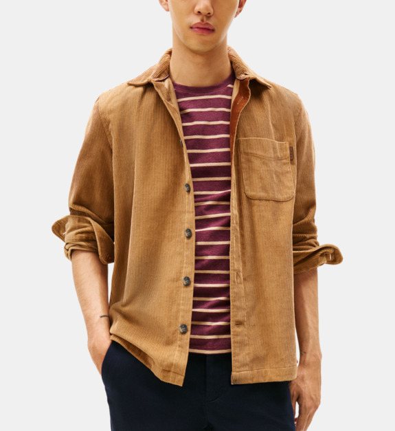 Surchemise en velours côtelé