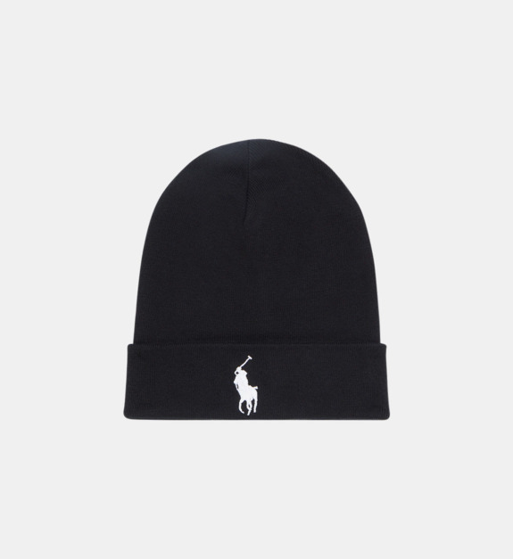 Bonnet logo brodé contrastant en coton