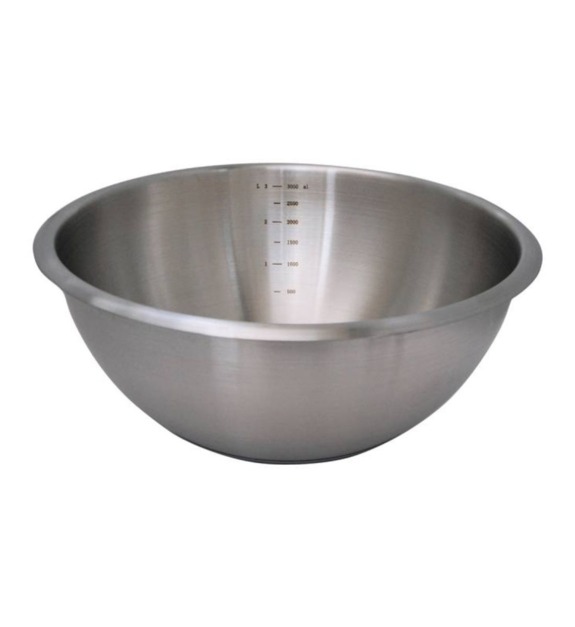 Bassine inox fond silicone D16 cm
