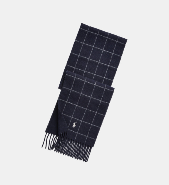 Echarpe en laine mélangée à carreaux