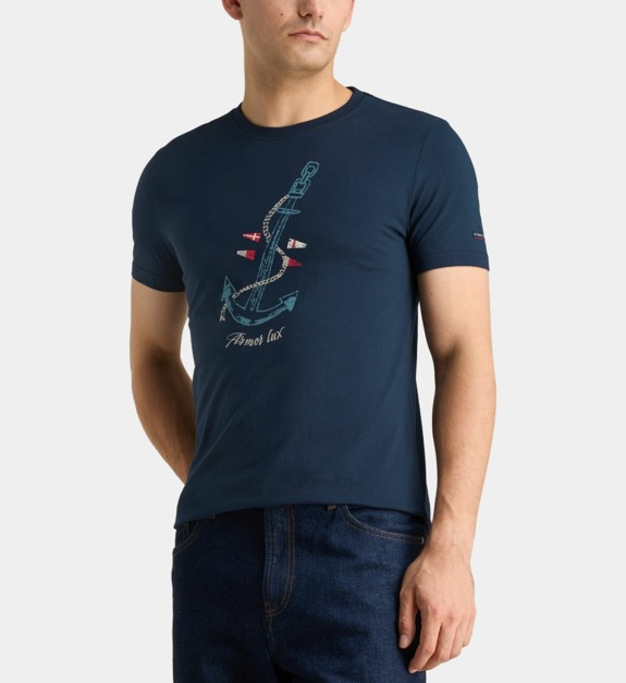 T shirt droit coton - vue 3