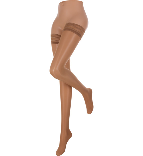 le bourget - Bas-top transparents satinés 20D - Beige