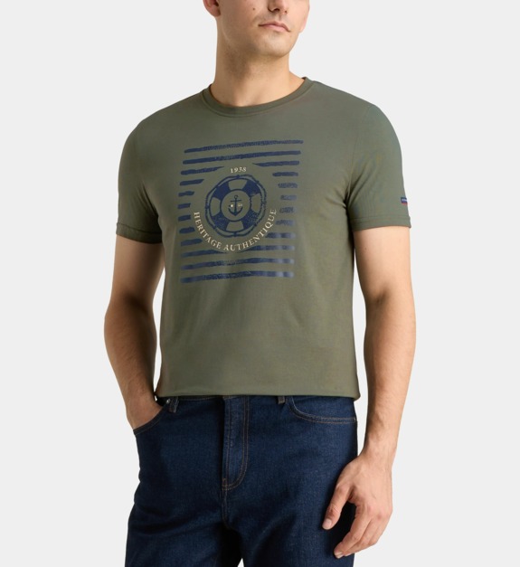 T shirt droit coton - vue 2