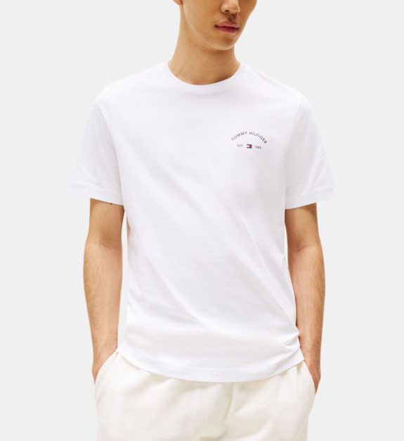 T shirt droit coton logo fantaisie dos - vue 2