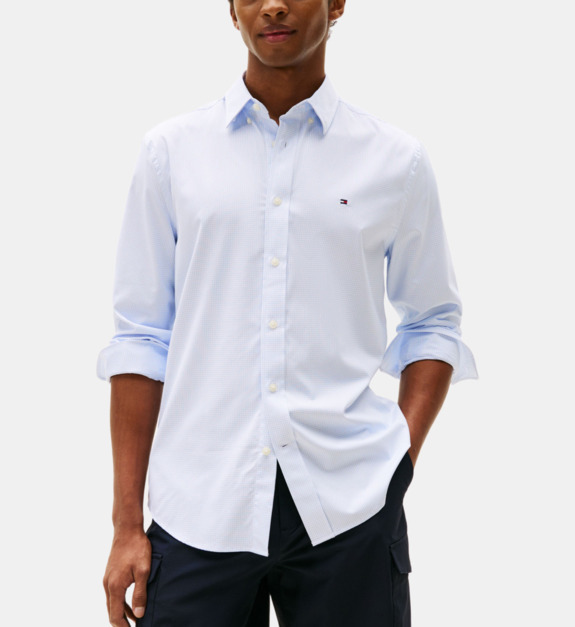 Chemise droite imprimé Vichy - vue 2