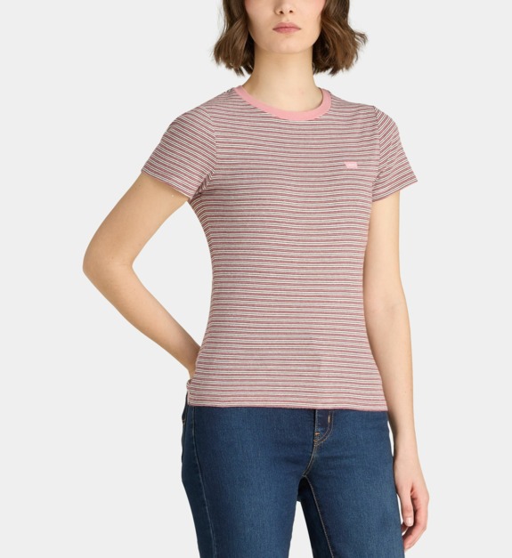 T shirt droit rayé coton