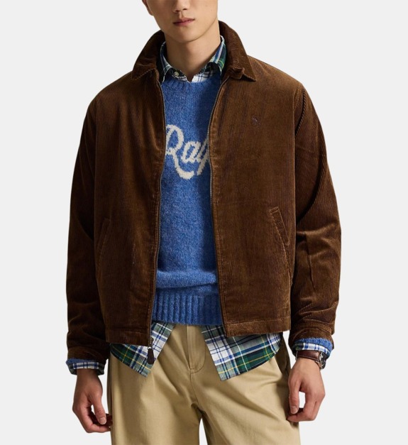 Blouson en coton finition velours côtelé - vue 2