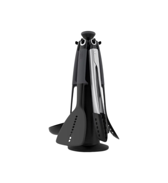 joseph joseph - 6 ustensiles de cuisine avec support ELEVATE gris 32 cm - Gris