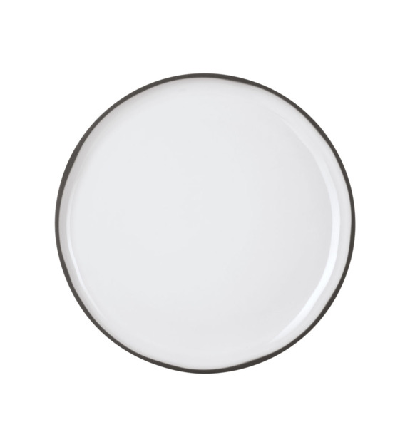 revol - Assiette plate Caractère porcelaine blanc cumulus Ø21 cm - Blanc