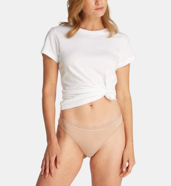 calvin klein - String Sensual Lace - Beige