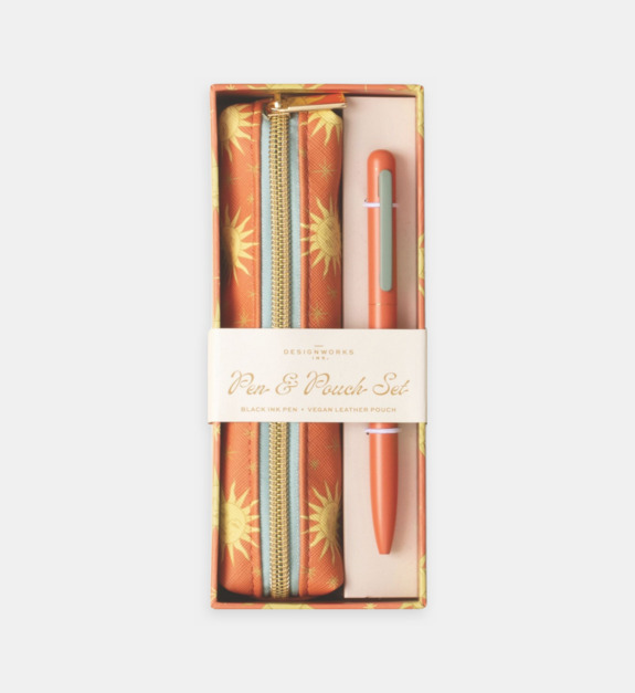 designworks ink - Celestial - Coffret stylo et trousse - Terracotta Sun - Orange