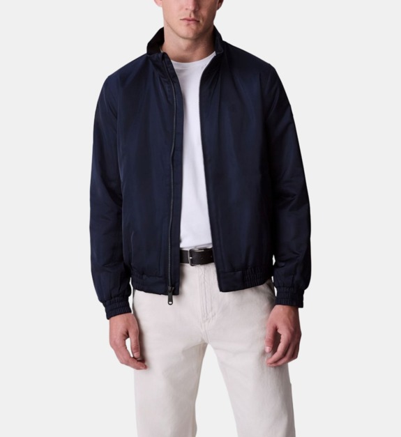Blouson court droit zippé col montant - vue 2