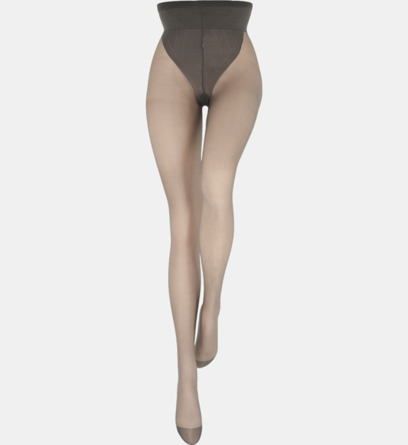 le bourget - Collants transparents satinés 15D - Gris