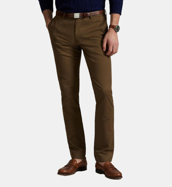 Pantalon slim en sergé stretch