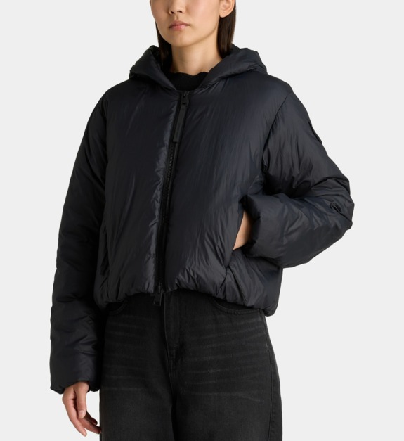 Blouson Elba court matelassé à capuche - vue 2