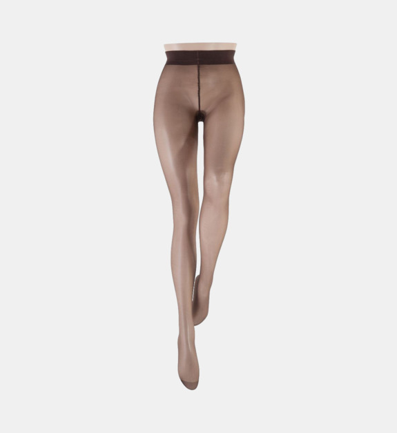 le bourget - Collants transparent microfibre 15D - Marron
