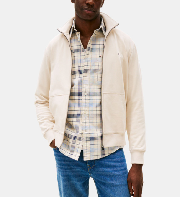 Sweat droit zippé en coton