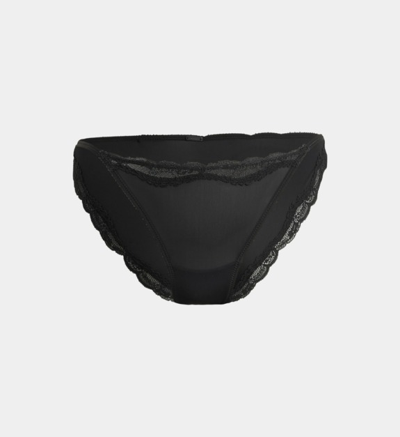 calvin klein - Culotte tanga Soft Sheer Lace - Noir