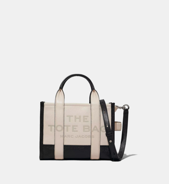 marc jacobs - Sac cabas The Colorblock Small Tote Bag - Beige