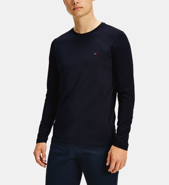 T shirt Tommy Hilfiger STRETCH SLIM FIT LONG SLEEVE TEE EU - vue 4