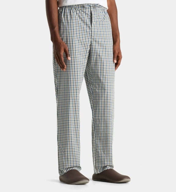 galeries lafayette - Pantalon de pyjama Zento carreaux droit en coton - Multicolore