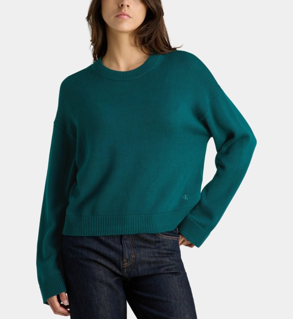 Pull ajusté court en coton - vue 2