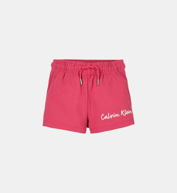 calvin klein - Short coton molleton mélangé - Rose