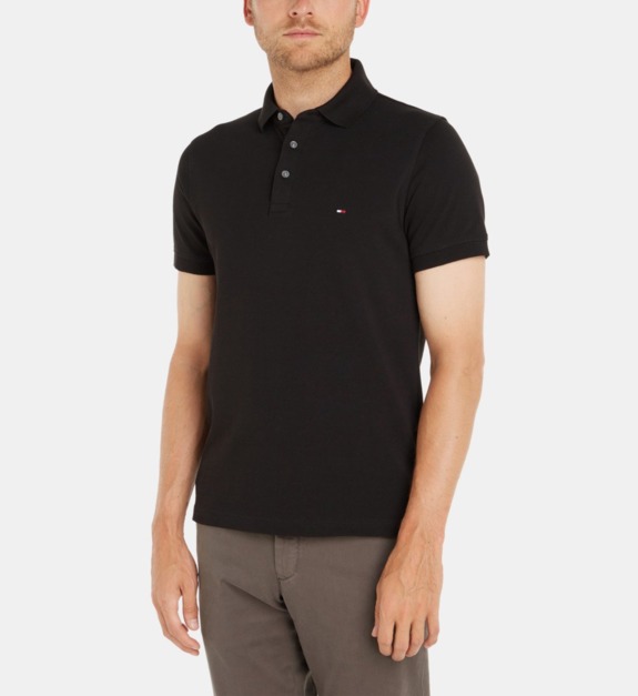 Polo ajusté en coton piqué