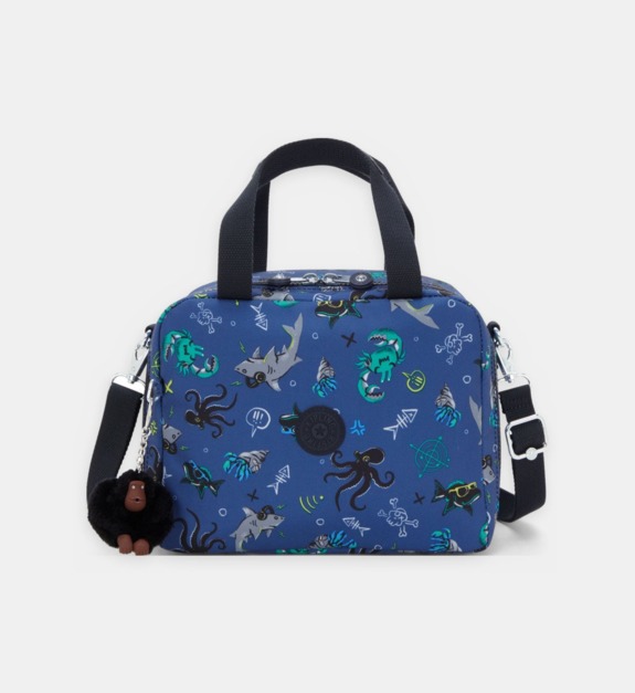 kipling - Sac à main de déjeuner Miyo à motif - Bleu