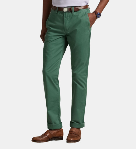 Pantalon droit chino en coton