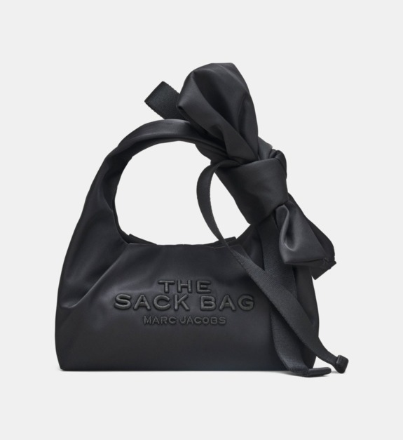 marc jacobs - Mini sac à main The Bow Nylon Mini Sack Bag - Noir