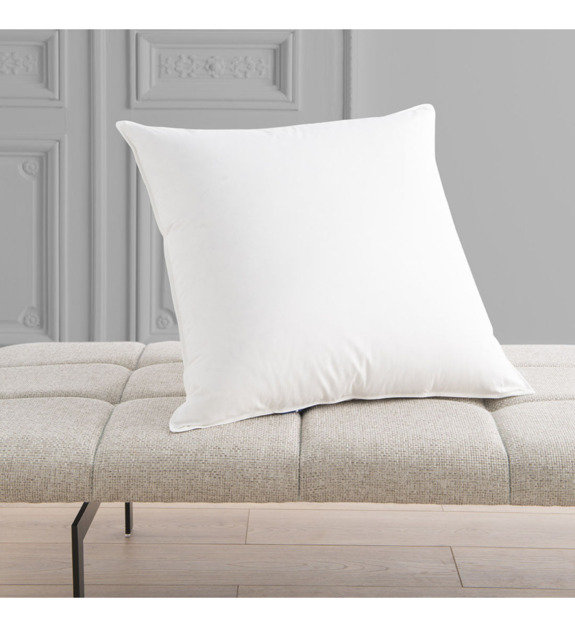 drouault - Oreiller Coton biologique 50% duvet de canard et d'oie - mi-ferme - Blanc