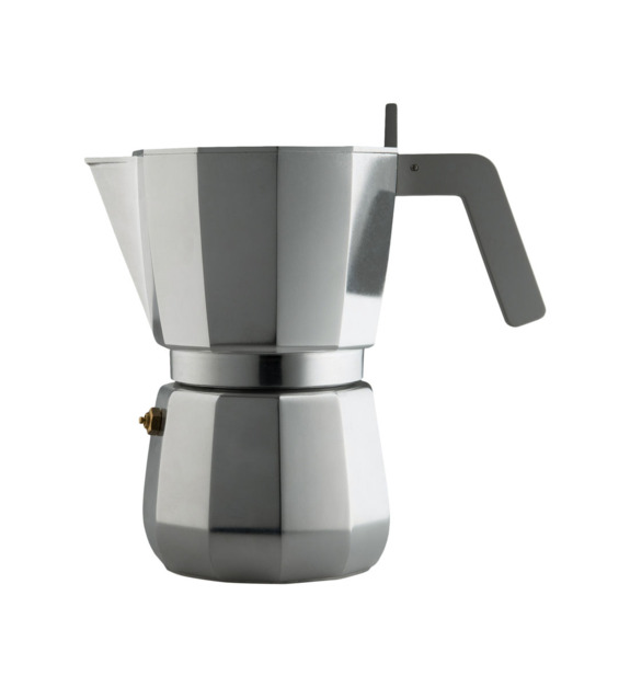 alessi - Cafetière Espresso Moka 9 tasses 45 cl - Gris