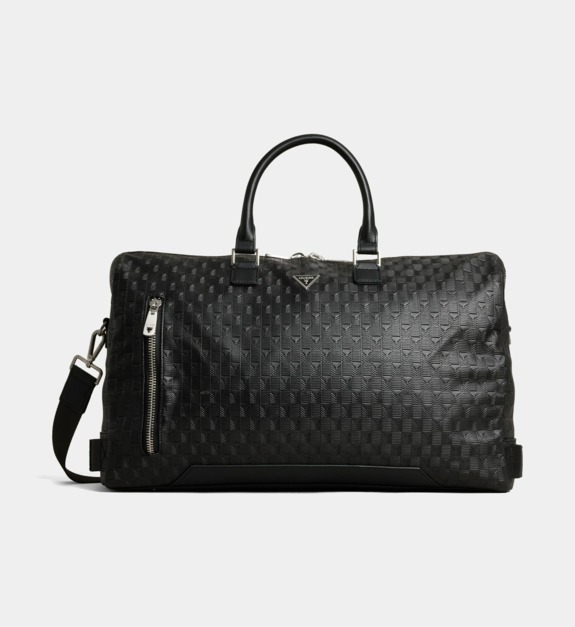 guess - Sac de voyage Torino à motif géométrique - Noir