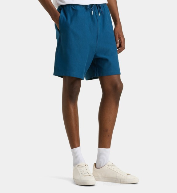 calvin klein jeans - Short en coton mélangé - Bleu