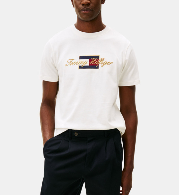 T shirt en coton griffé