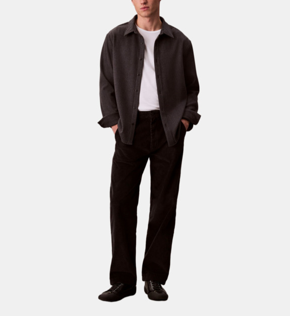 Pantalon droit velours milleraies - vue 2