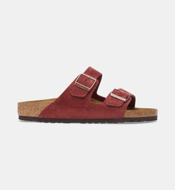 birkenstock - Sandales Arizona cuir - Rouge