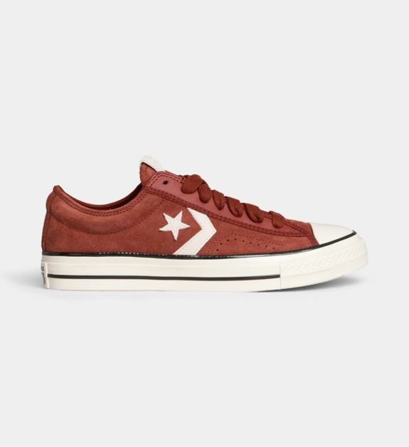 converse - Baskets basses Star Player 76 OX en daim - Rouge