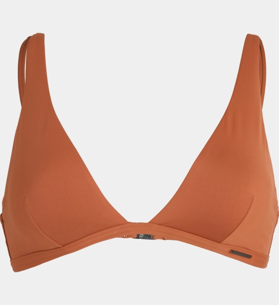 calvin klein - Haut de bikini triangle imprimé - Marron