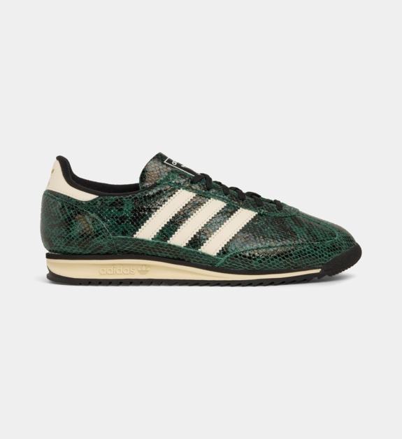 adidas originals - Baskets basses SL 72 OG en cuir effet python - Vert